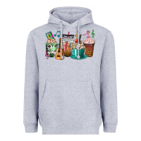 Heather Grey music teacher coffee cups Heavyweight Hoodie - texasbilliewilder