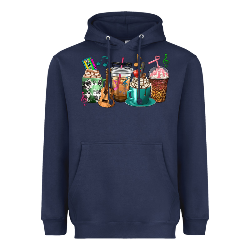 Music Teacher Coffee Cups Heavyweight Hoodie by texasbilliewilder | Teevron
