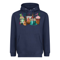 Navy music teacher coffee cups Heavyweight Hoodie - texasbilliewilder