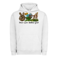 Pigment Lunar Rock Peace Love Nubian Goat Urban Hoodie - LillyAllenDesigns
