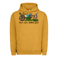 Pigment Peanut Butter Peace Love Nubian Goat Urban Hoodie - LillyAllenDesigns