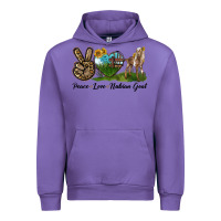 Tulip Peace Love Nubian Goat Urban Hoodie - LillyAllenDesigns