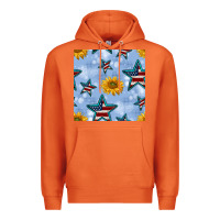 Carrot patriotic stars and sunflower Premium Hoodie - BundleAndBundleShop