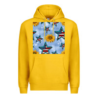 Lemon patriotic stars and sunflower Premium Hoodie - BundleAndBundleShop