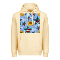 Pina Colada patriotic stars and sunflower Premium Hoodie - BundleAndBundleShop