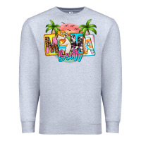 Heather Grey mama bear summer Premium Sweatshirt - Zillion Design Studio