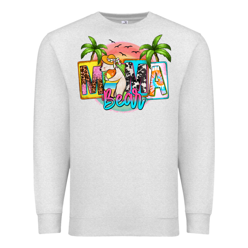 Mama Bear Summer Premium Sweatshirt by Zillion Design Studio | Teevron