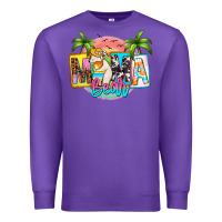Purple mama bear summer Premium Sweatshirt - Zillion Design Studio