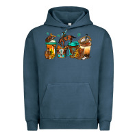 Pigment Midnight Navy rodeo coffee Urban Hoodie - Jasminsmagicworld
