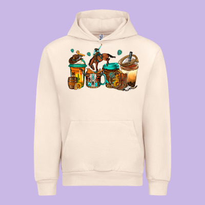 Rodeo Coffee Urban Hoodie Designed By Jasminsmagicworld