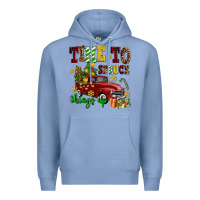 Colony Blue time to spruce things up Premium Hoodie - AdoDesignShop