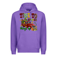 Purple time to spruce things up Premium Hoodie - AdoDesignShop
