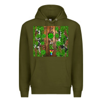 Army Green lucky Premium Hoodie - Artiststas