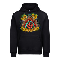Black ladybuy  rainbow Urban Hoodie - BarkalooDesign