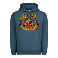 Pigment Midnight Navy ladybuy  rainbow Urban Hoodie - BarkalooDesign