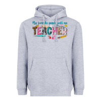 Heather Grey my favorite people call me teacher Heavyweight Hoodie - texasbilliewilder