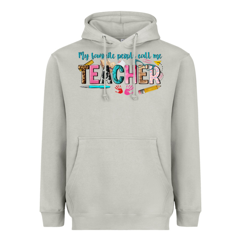 My Favorite People Call Me Teacher Heavyweight Hoodie by texasbilliewilder | Teevron