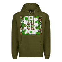 Army Green luck Premium Hoodie - Artiststas