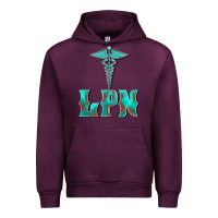 Mauve Wine licensed practical nurse medical symbol Urban Hoodie - BarkalooDesign