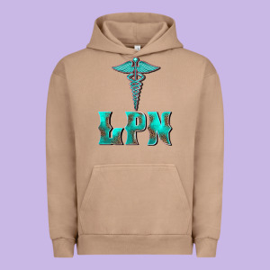 Licensed Practical Nurse Medical Symbol Urban Hoodie Designed By Barkaloodesign