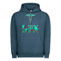 Pigment Midnight Navy licensed practical nurse medical symbol Urban Hoodie - BarkalooDesign