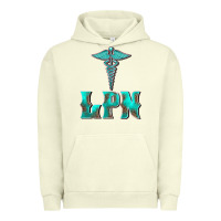 Pigment Pistachio licensed practical nurse medical symbol Urban Hoodie - BarkalooDesign