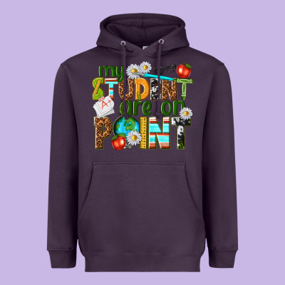 My Student Are On Point Heavyweight Hoodie Designed By Texasbilliewilder