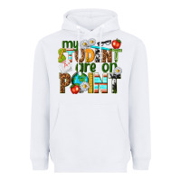 White my student are on point Heavyweight Hoodie - texasbilliewilder