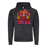 Vintage Black sassy little thing with crown Vintage Hoodie - AdoDesignShop