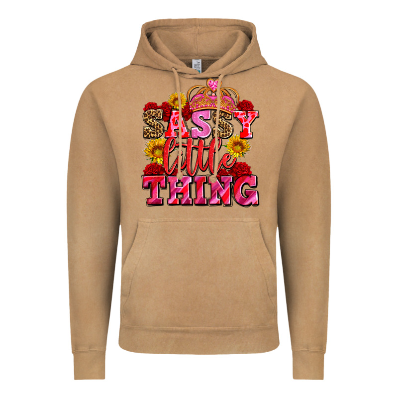 Sassy Little Thing With Crown Vintage Hoodie by AdoDesignShop | Teevron