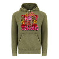 Vintage Olive sassy little thing with crown Vintage Hoodie - AdoDesignShop
