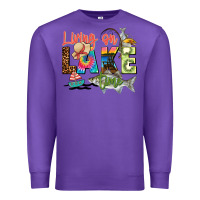 Purple living on lake time Premium Sweatshirt - Zillion Design Studio