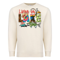 Sandshell living on lake time Premium Sweatshirt - Zillion Design Studio