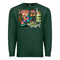 Sports Green living on lake time Premium Sweatshirt - Zillion Design Studio