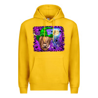 Lemon highland cow halloween Premium Hoodie - JahusDesignShop