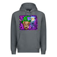 Rock highland cow halloween Premium Hoodie - JahusDesignShop