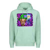 Seafoam highland cow halloween Premium Hoodie - JahusDesignShop