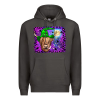 Smoke highland cow halloween Premium Hoodie - JahusDesignShop