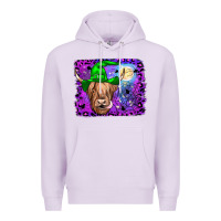 Lilac highland cow halloween Premium Hoodie - JahusDesignShop