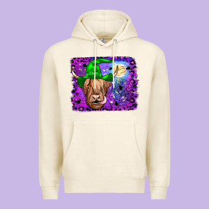 Highland Cow Halloween Premium Hoodie Designed By Jahusdesignshop