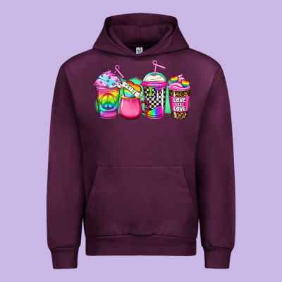 Lgbtq Coffee Urban Hoodie Designed By Jasminsmagicworld