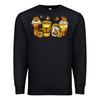 Black butterfly coffee cups Premium Sweatshirt - Zillion Design Studio