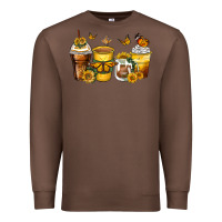 Chestnut butterfly coffee cups Premium Sweatshirt - Zillion Design Studio