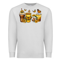 Dove Grey butterfly coffee cups Premium Sweatshirt - Zillion Design Studio