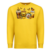 Lemon butterfly coffee cups Premium Sweatshirt - Zillion Design Studio