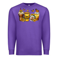 Purple butterfly coffee cups Premium Sweatshirt - Zillion Design Studio