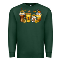 Sports Green butterfly coffee cups Premium Sweatshirt - Zillion Design Studio