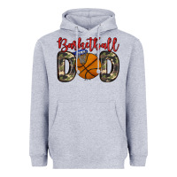 Heather Grey basketball dad Heavyweight Hoodie - Zillion Design Studio