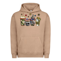 Pigment Burro army coffee Urban Hoodie - Jasminsmagicworld
