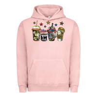 Pigment Salmon army coffee Urban Hoodie - Jasminsmagicworld